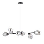 Emibig Pendelleuchte Pandora Stahl Schwarz | Geeignet für 6x E14 - Max 10W