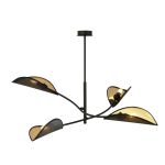 Emibig Deckenleuchte Lotus Stahl Schwarz | Geeignet für 4x E14 - Max 10W