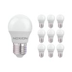 Mehrfachpackung 10x Noxion Lucent Lustre LED E27 Kugel Matt 2.5W 250lm - 827 Extra Warmweiß | Ersatz für 25W