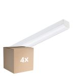 Mehrfachpackung 4x Philips LED Deckenleuchte CoreLine Weiß 10.8W/17W 1500lm/2400lm - 830-840 CCT | 60cm - Ersatz Für 2x18W