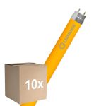 Mehrfachpackung 10x Ledvance LED Röhre T8 Superior (EM/Mains) High Output 18W 2000lm - Gelb | 120cm - Ersatz Für 36W