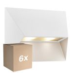 Mehrfachpackung 6x Nordlux Pontio 27 Wandleuchte Aluminium Weiß | Geeignet für 2x GU10