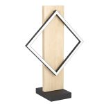 Eglo Tischlampe Boyal Holz Schwarz, Braun 13W 1750lm - 830 Warmweiß