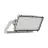 Ledvance LED-Scheinwerfer Max Radial 45 Aluminium Grau 600W 76400lm 45D - 830 Warmweiß | IP66 - Symmetrisch
