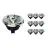 Mehrfachpackung 10x Noxion Lucent LED-Spot GU10 AR111 12W 600lm 40D - 927 Extra Warmweiß | Höchste Farbwiedergabe - Dimmbar - Ersatz für 50W