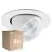 Mehrfachpackung 6x Noxion LED-Spot Forza V2 Aluminium Weiß 28/32/36/40W - 3300/3700/4100/4500lm 36D - 930-940-957 CCT | 160mm - Ausschnitt 145mm - Höchste Farbwiedergabe