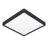 Eglo Deckenleuchte Badezimmerbeleuchtung Fueva 6 Plastik Schwarz 13W 2100lm - 827-840-865 CCT