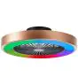 Brilliant Slimline Ventilator Plastik Metall Schwarz Gold 36W 4700lm - 830-865 CCT+RGB | 490mm - Fernsteuerung Dimmbar