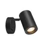 SLV Enola B Wandleuchte Aluminium Schwarz | Geeignet für 1x GU10 