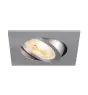 SLV New Tria 68 Spot Aluminium Grau Quadrat | Ausschnitt 68mm - Geeignet für 1x GU10 