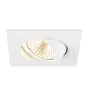 SLV New Tria 68 Spot Aluminium Weiß Quadrat 8.3W 750lm 38D - 930 Warmweiß | Ausschnitt 68mm - Höchste Farbwiedergabe - Dimmbar 