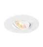 SLV New Tria 75 XL Spot Aluminium Weiß Rund | Ausschnitt 75mm - Geeignet für 1x GU10 