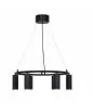 Nordlux Vico Pendelleuchte Aluminium und Metall Schwarz | 534mm - Geeignet für 6x GU10