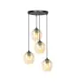 Emibig Pendelleuchte Istar Stahl Schwarz | Geeignet für 4x E27 - Max 10W