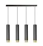 Emibig Pendelleuchte Kibo Stahl Schwarz | Geeignet für 4x GU10 - Max 10W