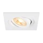SLV New Tria 75 Spot Aluminium Weiß Quadrat | Ausschnitt 75mm - Geeignet für 1x GU10 