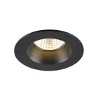 SLV New Tria 68 Spot Aluminium Schwarz Rund 8.3W 500lm 38D - 930 Warmweiß | Ausschnitt 68mm -  Höchste Farbwiedergabe - Dimmbar 