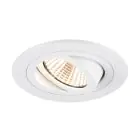 SLV New Tria 75 Spot Aluminium Weiß Rund 8.3W 705lm 38D - 927 Extra Warmweiß | Ausschnitt 75mm -  Höchste Farbwiedergabe - Dimmbar 