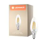 Ledvance Classic LED E14 Kerze Fadenlampe Klar 5.9W 806lm - 827 Extra Warmweiß | Ersatz Für 60W