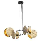 Emibig Pendelleuchte Motif Stahl Schwarz | Geeignet für 4x E27 - Max 15W