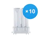 Mehrfachpackung 10x Osram Dulux F 24W - 830 Warmweiß | 4-Pins 