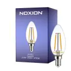 Noxion Lucent LED E14 Kerze Fadenlampe Klar 2.5W 250lm - 827 Extra Warmweiß | Ersatz für 25W