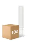 Mehrfachpackung 10x Philips Corepro PL-L LED 8W 960lm - 830 Warmweiß | 4-Pins - Ersatz Für 18W