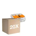 Mehrfachpackung 20x Wago 221-413 Klemmleiste Verbinder| 3 Draht Verbindung