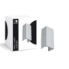 D'Lite Wandleuchte Aurora Silber Up & Down 6.5W 500lm - 830-840 CCT | IP54