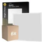 Mehrfachpackung 6x Bright Choice LED Panel Backlit 36W 3600lm - 865 Tageslichtweiß | 60x60cm - UGR 