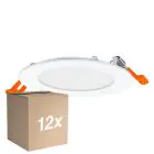 Mehrfachpackung 12x Osram LED-Downlight Recess Slim Weiß 8W 550lm 110D - 830 Warmweiß | Ausschnitt 120mm