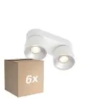 Mehrfachpackung 6x Nordlux Pitcher Spot Metall Weiß | Geeignet für 2x GU10