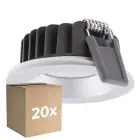 Mehrfachpackung 20x Ledvance LED-Spot Air Fix Aluminium Silber 6W 510lm 36D - 930 Warmweiß | Ausschnitt 68mm - IP65 - Höchste Farbwiedergabe - Dimmbar