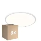 Mehrfachpackung 6x Nordlux LED Deckenleuchte Oja 42 Weiß 24W 2200lm - 830-840 CCT | IP54 - Dimmbar