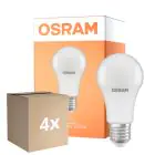 Mehrfachpackung 4x Osram LED Star Classic E27 Birne Matt 10W 1055lm - 827 Extra Warmweiß | Lichtsensor - Ersatz Für 75W