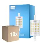 Mehrfachpackung 10x Philips CorePro LED R7S Linear 78mm Klar 7W 1000lm - 840 Kaltweiß | Ersatz Für 60W