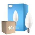 Mehrfachpackung 10x Philips Corepro LED Kerze E14 Matt 7W 806lm - 840 Kaltweiß | Ersatz für 60W