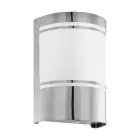 Eglo Wandleuchte Cerno 2 Rostfreier Stahl | IP44 - Geeignet für 1x E27 - Lichtsensor