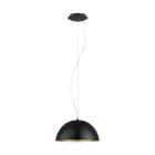 Eglo Pendelleuchte Gaeta 1 Stahl Schwarz Gold | IP20 - Geeignet für 1x E27 