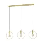Eglo Pendelleuchte Manizales Stahl Gold | IP20 - Geeignet für 3x E27 